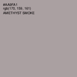 #AA9FA1 - Amethyst Smoke Color Image
